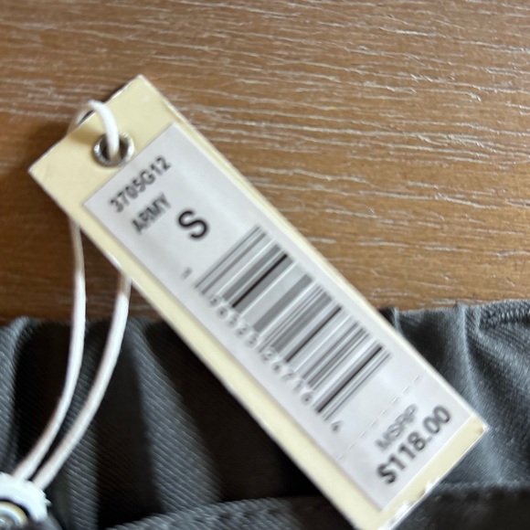 Max Studio Cargo Midi Skirt Front Slit Army Green Military Earth Chic, Small NWT - Picture 4 of 9